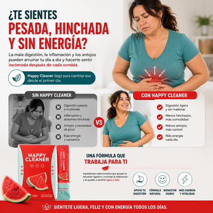 🍉 HAPPY CLEANER | VUELVE A SENTIRTE MÁS LIGERO DESPUÉS DE COMER
