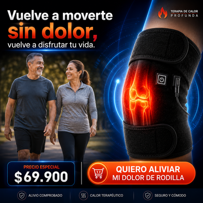 Rodillera Termica de compresion 3 en 1 Alivio Inmediato para el dolor de Rodilla 😀