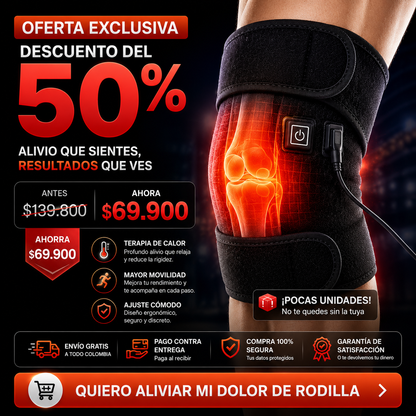 Rodillera Termica de compresion 3 en 1 Alivio Inmediato para el dolor de Rodilla 😀